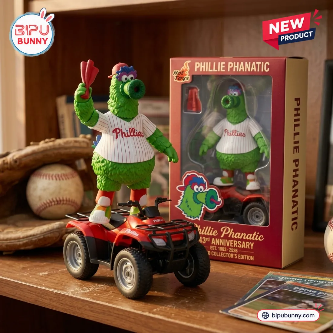 Phillie Phanatic Philadelphia Phillies 143rd Anniversary Toy Figure Phillie Phanatic Philadelphia Phillies 143rd Anniversary Toy Figure