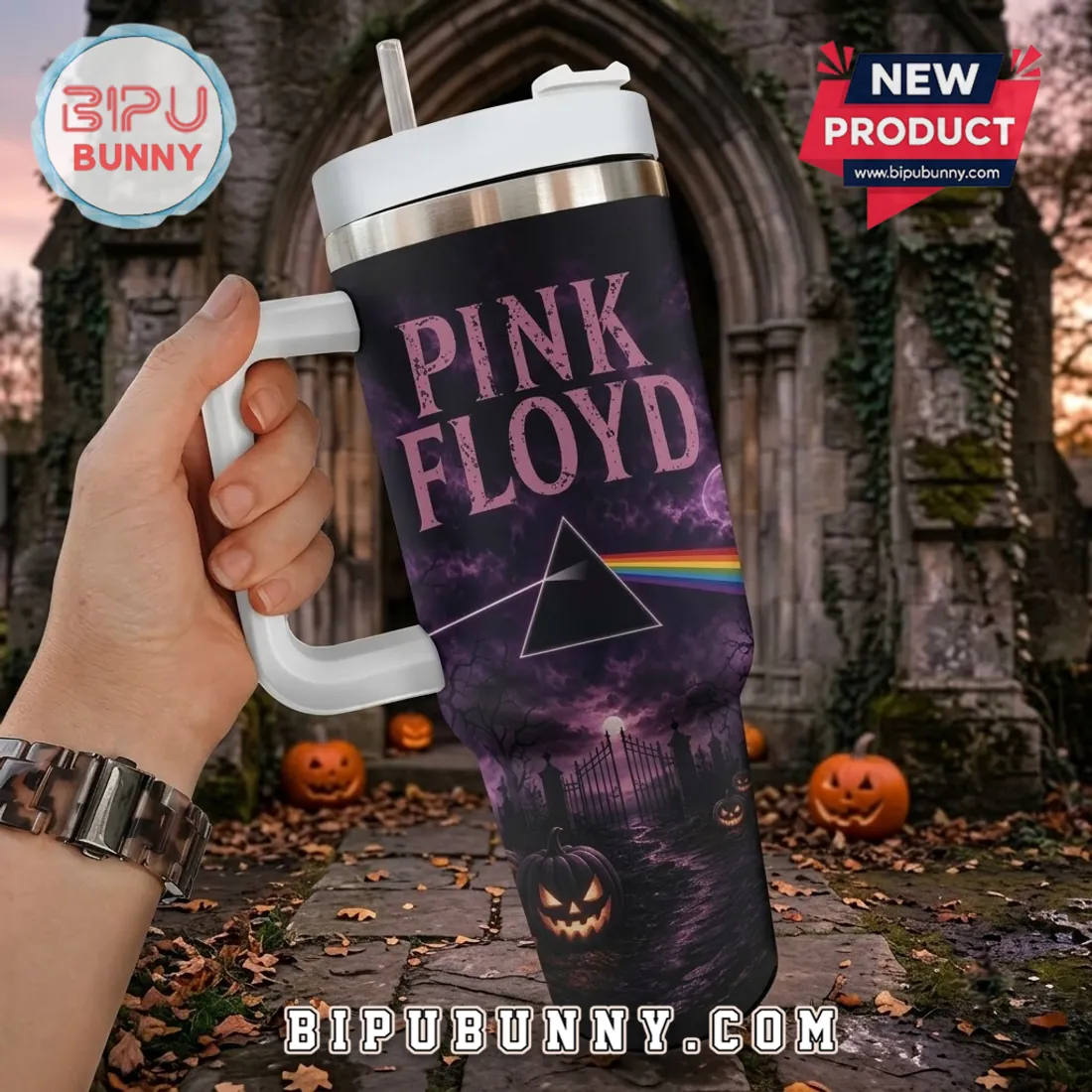 Pink Floyd Dark Side of the Moon 40oz Tumbler Cup Pink Floyd Dark Side of the Moon 40oz Tumbler Cup