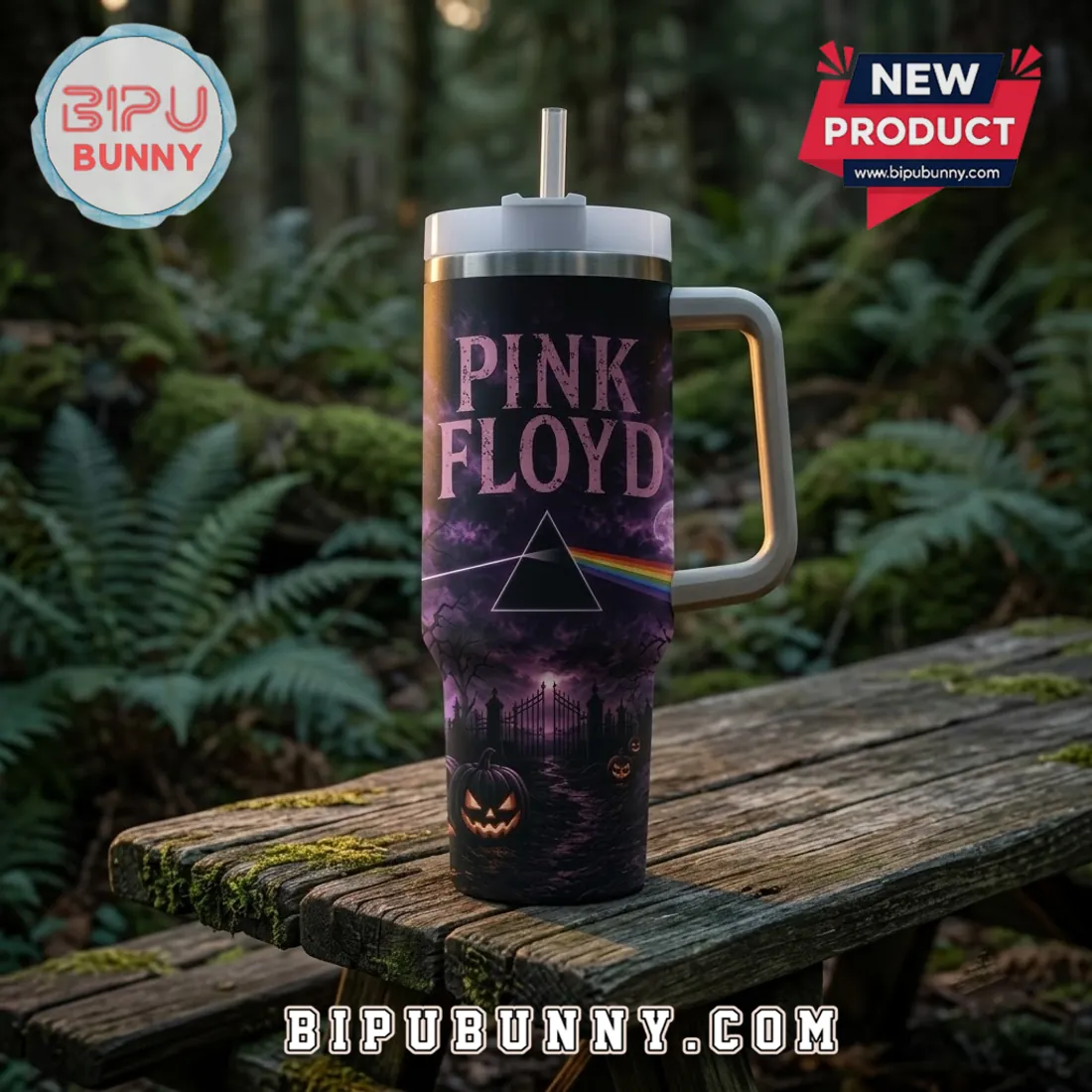 Pink Floyd Dark Side of the Moon 40oz Tumbler Cup Pink Floyd Dark Side of the Moon 40oz Tumbler Cup