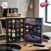 Front view of an open Pink Floyd Little People Advent Calendar Blind Box revealing miniature themed figures.