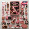 Pink Panther 24-Piece Miniature Advent Calendar 2026 featuring assorted character figurines, holiday accessories, and box set.