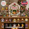 Pokemon 24 Days of Christmas 2026 Advent Calendar featuring numbered doors and assorted character figurines on a mantel.
