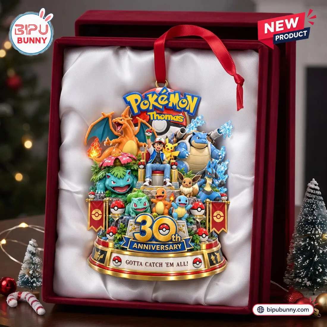 Pokémon 30th Anniversary Christmas Ornament Pokémon 30th Anniversary Christmas Ornament