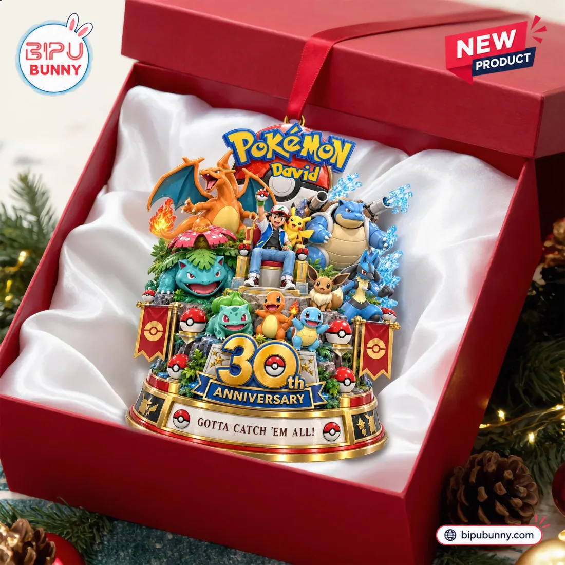 Pokémon 30th Anniversary Christmas Ornament Pokémon 30th Anniversary Christmas Ornament