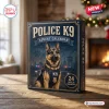 Front view of Police K9 Advent Calendar box featuring a German Shepherd graphic.