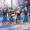Four standing Popeye figurines in different poses with thematic bases, part of a 97th anniversary advent calendar collection.