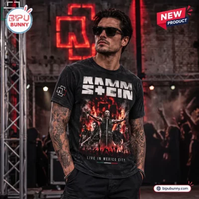 Rammstein Mexico City Concert Tour 2026 Black Shirt