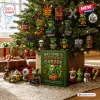 Rat Fink 2026 Filthy Xmas Garage Advent Calendar featuring green monster ornaments, skulls, and hot rod themed decorations.