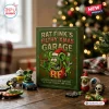 Rat Fink 2026 Filthy Xmas Garage Advent Calendar box with green cover, cartoon rat character, and holiday ornaments on table.
