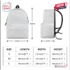 Size chart and dimensions guide for the Roblox Black Custom Name Gamer Backpack.