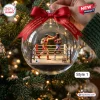 Rocky 50th Anniversary Christmas ornament featuring a miniature boxing ring with Rocky Balboa and Apollo Creed inside.