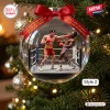 Rocky 50th Anniversary Christmas ornament featuring Rocky Balboa and Apollo Creed in a boxing ring inside a clear bauble.