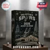 San Antonio Spurs 2026 NBA Advent Calendar box with black winter cityscape, team logo, and white snowflake graphics.