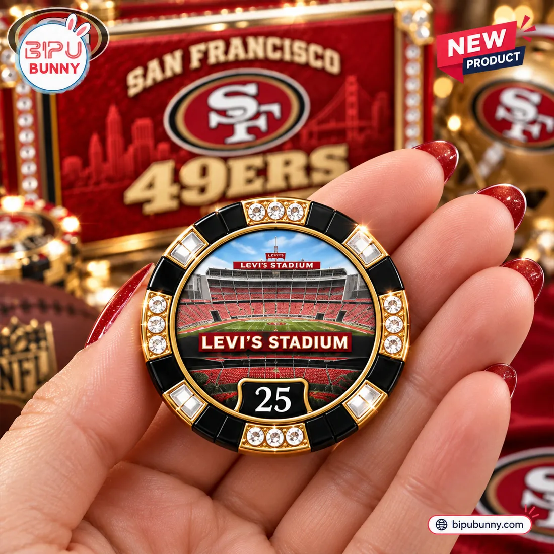 San Francisco 49ers Deluxe Poker Set San Francisco 49ers Deluxe Poker Set