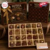 San Francisco 49ers Faithful To The Bay Christmas Advent Calendar with 24 individual compartments containing team ornaments.