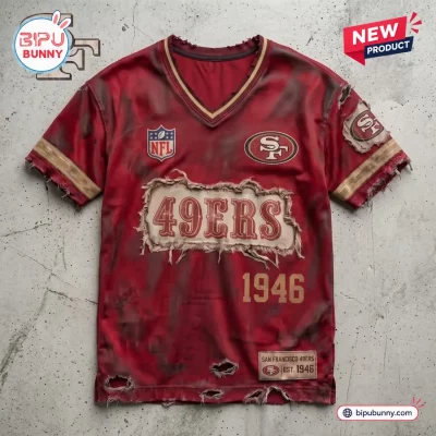 San Francisco 49ers NFL Football Distressed T-Shirt