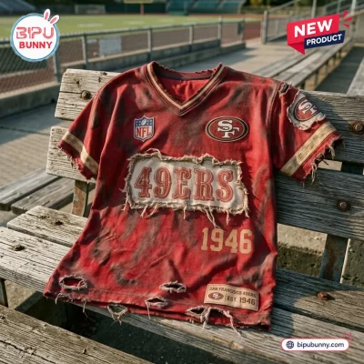 San Francisco 49ers NFL Football Distressed T-Shirt