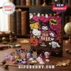 Sanrio Hello Kitty Halloween 2026 Advent Calendar featuring character illustrations, numbered doors, and collectible figures.