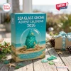 Sea Glass Gnome Advent Calendar 2026 box featuring a teal gnome illustration on a beach background with 24 surprise days.