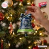 Seattle Seahawks 50th Anniversary bell ornament with Go Hawks text, mascot graphic, and 1976-2026 dates on a tree.