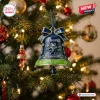 Seattle Seahawks 50th Anniversary Bell Ornament features team colors, a mascot, jersey number 12, and 1976-2026 text.