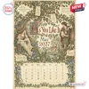 Front view of Shakespearean Year 2027 Wall Calendar featuring May page with wooded forest illustrations and vintage typography.