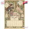 Front view of Shakespearean Year 2027 Wall Calendar showing June page with vintage garden art.