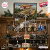 Front view of the Smokey and the Bandit 50th Anniversary Advent Calendar with hanging character figurines and movie-themed charms.