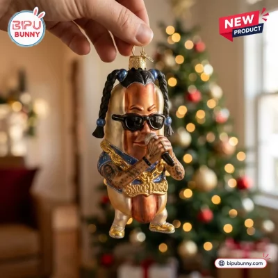 Snoop Dogg Hot Dog Christmas Ornament