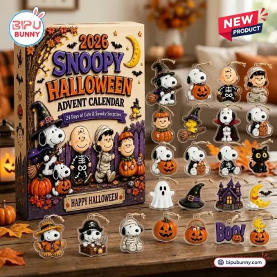 Snoopy 2026 Halloween Personalized Advent Calendar