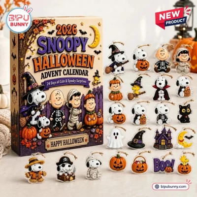 Snoopy 2026 Halloween Personalized Advent Calendar