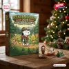 Front view of the Beagle Scout 2026 Advent Calendar box on a wooden table with small camping-themed ornaments.