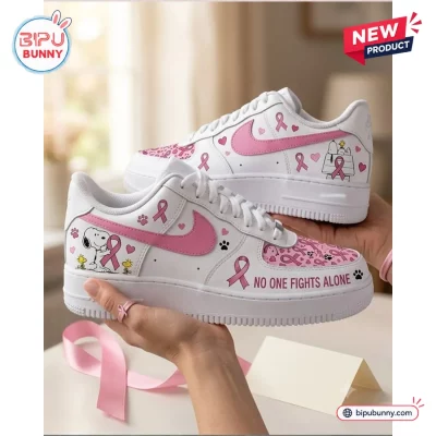 Snoopy Breast Cancer Awareness Air Force 1 Sneaker