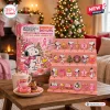Front view of the Snoopy x Dunkin Donuts 2026 Advent Calendar box and ornament display.