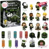 Snoopy x Monster Energy Christmas Advent Calendar with 25 miniature figurines, energy drink cans, and holiday decor.