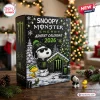 Snoopy x Monster Energy Christmas Advent Calendar 2026 featuring Snoopy and Woodstock in a snowy winter night setting.
