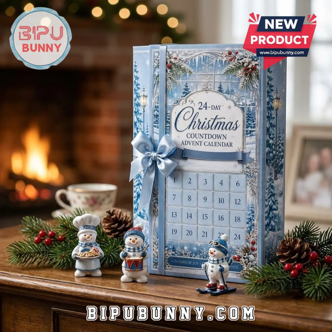 Snowman Miniature 24-Day Christmas Advent Calendar Snowman Miniature 24-Day Christmas Advent Calendar