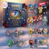 Sonic The Hedgehog 35th Anniversary Advent Calendar 2026 box with diverse character figures and game item ornaments.