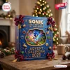Sonic The Hedgehog 35th Anniversary Advent Calendar 2026 blue box with gold bows, character artwork, and jewel embellishments.