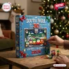 South Park 30th Anniversary Advent Calendar 2026 blue box with character illustrations and ornaments on a wooden table.