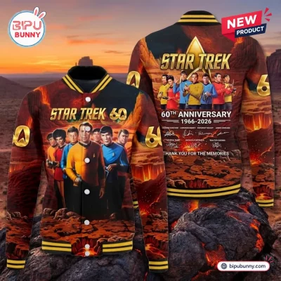 Star Trek 60th Anniversary Baseball Varsity Jacket