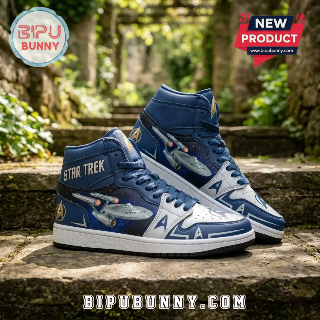 Star Trek NCC-1701 Enterprise Navy Blue Air Jordan 1 Star Trek NCC-1701 Enterprise Navy Blue Air Jordan 1