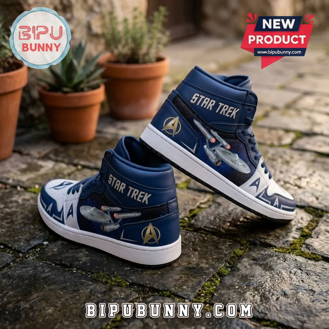 Star Trek NCC-1701 Enterprise Navy Blue Air Jordan 1 Star Trek NCC-1701 Enterprise Navy Blue Air Jordan 1