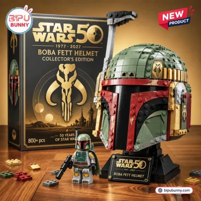Star Wars 50th Anniversary Boba Fett Helmet Brick Set