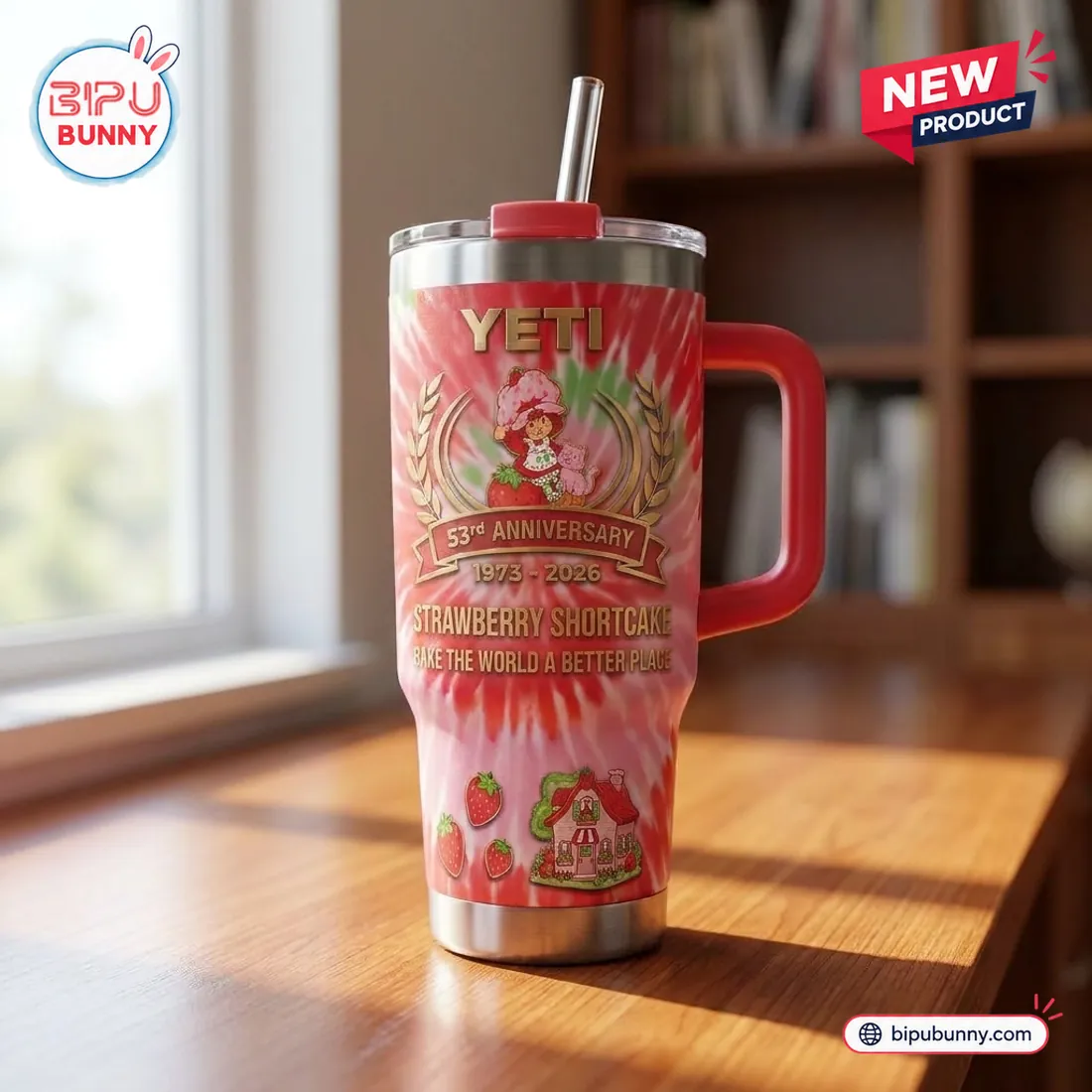 Strawberry Shortcake 53rd Anniversary Stanley Tumbler Strawberry Shortcake 53rd Anniversary Stanley Tumbler