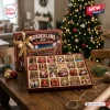 Front view of the Sunderland AFC Christmas Advent Calendar 2026 with an open box displaying various themed ornaments.