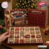 Front view of Sunderland AFC Christmas Advent Calendar 2026 showing twenty-four compartments with assorted ornaments.