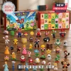 Super Mario Rabbids Kingdom Battle Advent Calendar with twenty-four numbered doors and various colorful plastic figures.