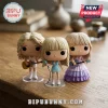 Taylor Swift Era Advent Calendar 2026 vinyl figures representing three distinct music eras on a wooden surface.