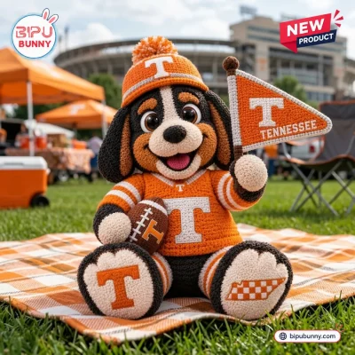 Tennessee Volunteers Mascot Crocheted Plush Doll